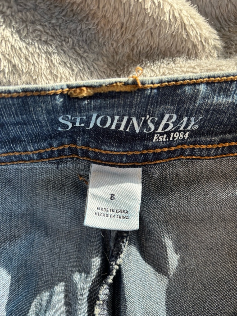 St. John's Bay Denim Skort - Picture 5 of 5